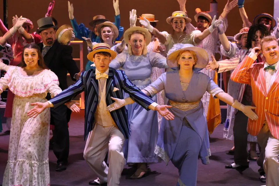 Willenhall Musical Theatre Company's 2018 production of Half a Sixpence at Dormston Mill Theatre, Sedgley. Photograph 257 of 258.