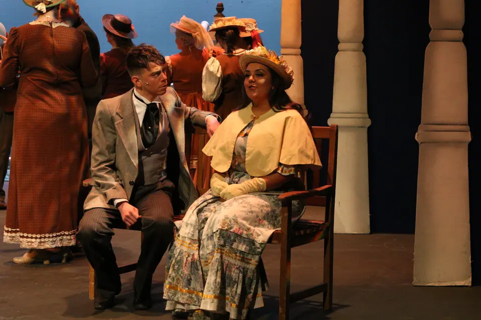Willenhall Musical Theatre Company's 2018 production of Half a Sixpence at Dormston Mill Theatre, Sedgley. Photograph 26 of 258.