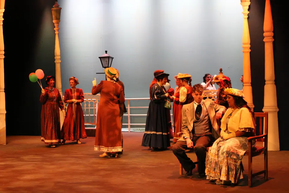 Willenhall Musical Theatre Company's 2018 production of Half a Sixpence at Dormston Mill Theatre, Sedgley. Photograph 27 of 258.