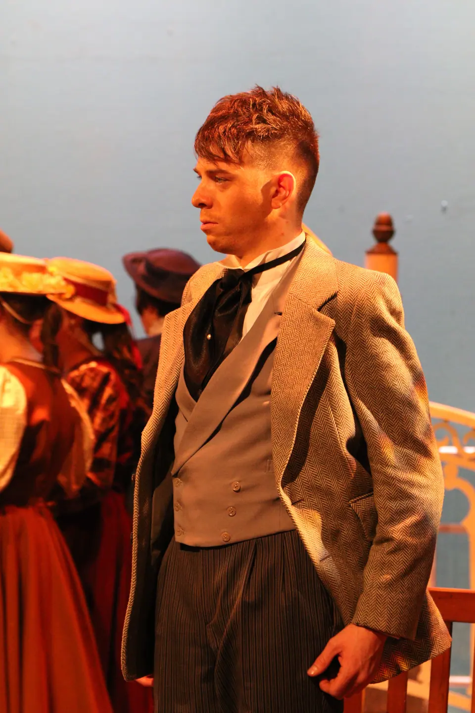 Willenhall Musical Theatre Company's 2018 production of Half a Sixpence at Dormston Mill Theatre, Sedgley. Photograph 28 of 258.
