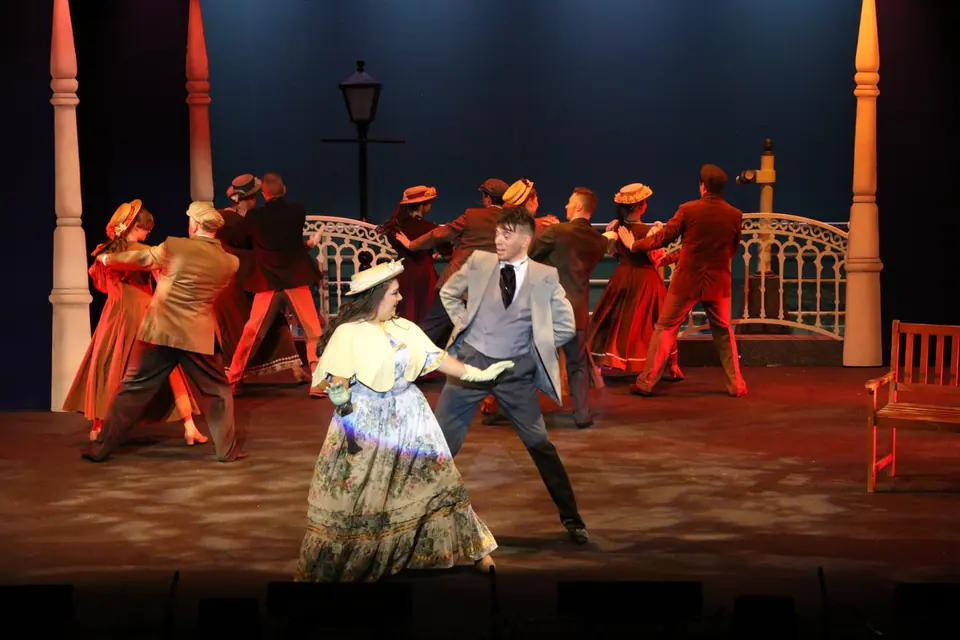 Willenhall Musical Theatre Company's 2018 production of Half a Sixpence at Dormston Mill Theatre, Sedgley. Photograph 35 of 258.