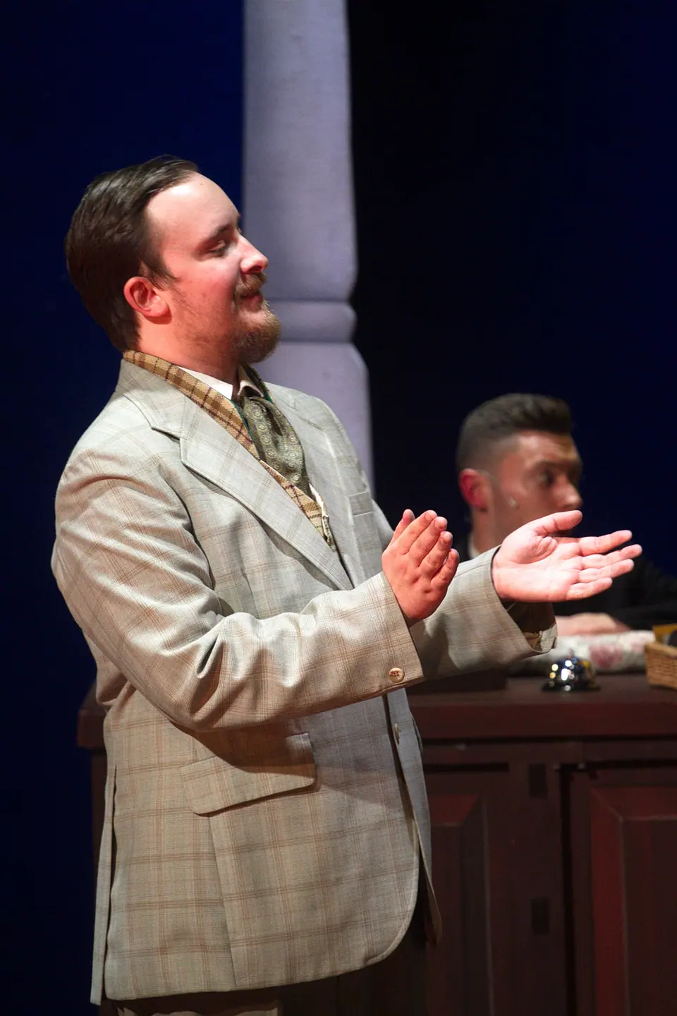 Willenhall Musical Theatre Company's 2018 production of Half a Sixpence at Dormston Mill Theatre, Sedgley. Photograph 37 of 258.