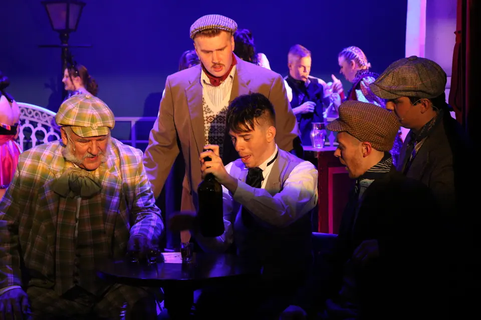 Willenhall Musical Theatre Company's 2018 production of Half a Sixpence at Dormston Mill Theatre, Sedgley. Photograph 51 of 258.