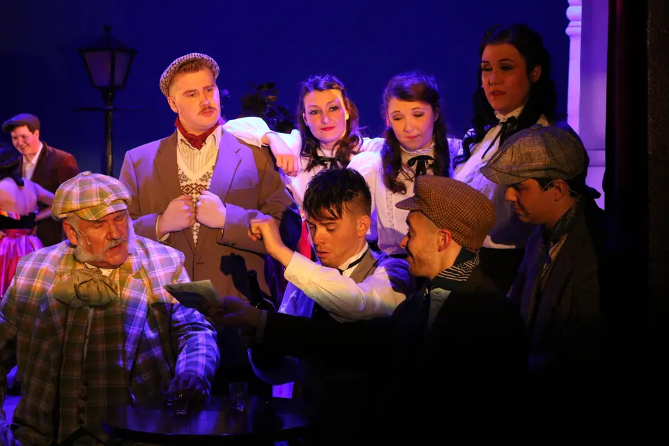 Willenhall Musical Theatre Company's 2018 production of Half a Sixpence at Dormston Mill Theatre, Sedgley. Photograph 53 of 258.