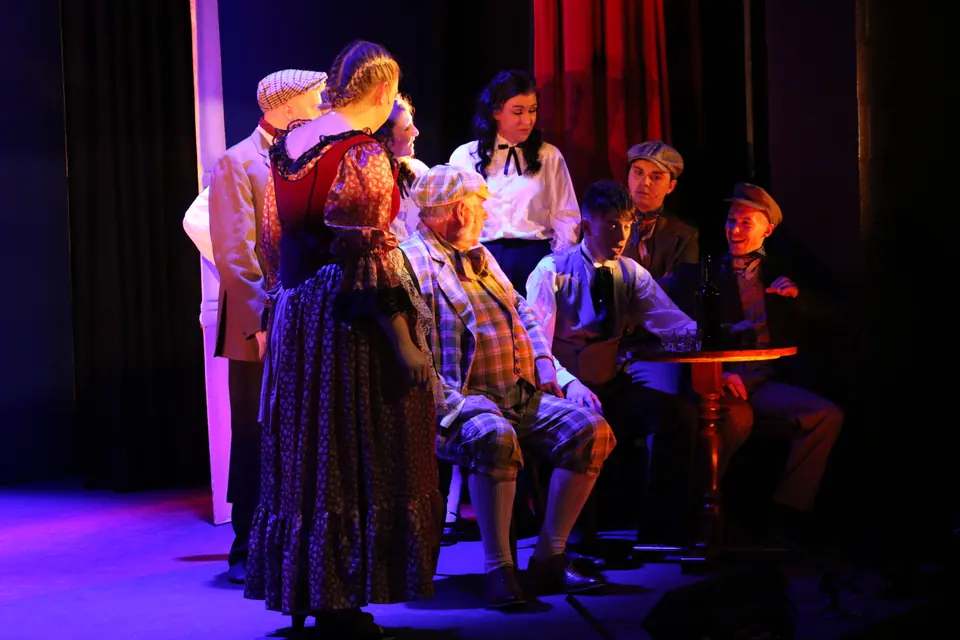 Willenhall Musical Theatre Company's 2018 production of Half a Sixpence at Dormston Mill Theatre, Sedgley. Photograph 56 of 258.