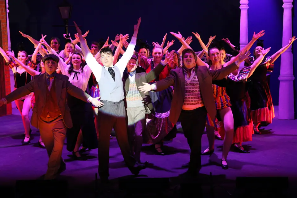 Willenhall Musical Theatre Company's 2018 production of Half a Sixpence at Dormston Mill Theatre, Sedgley. Photograph 69 of 258.