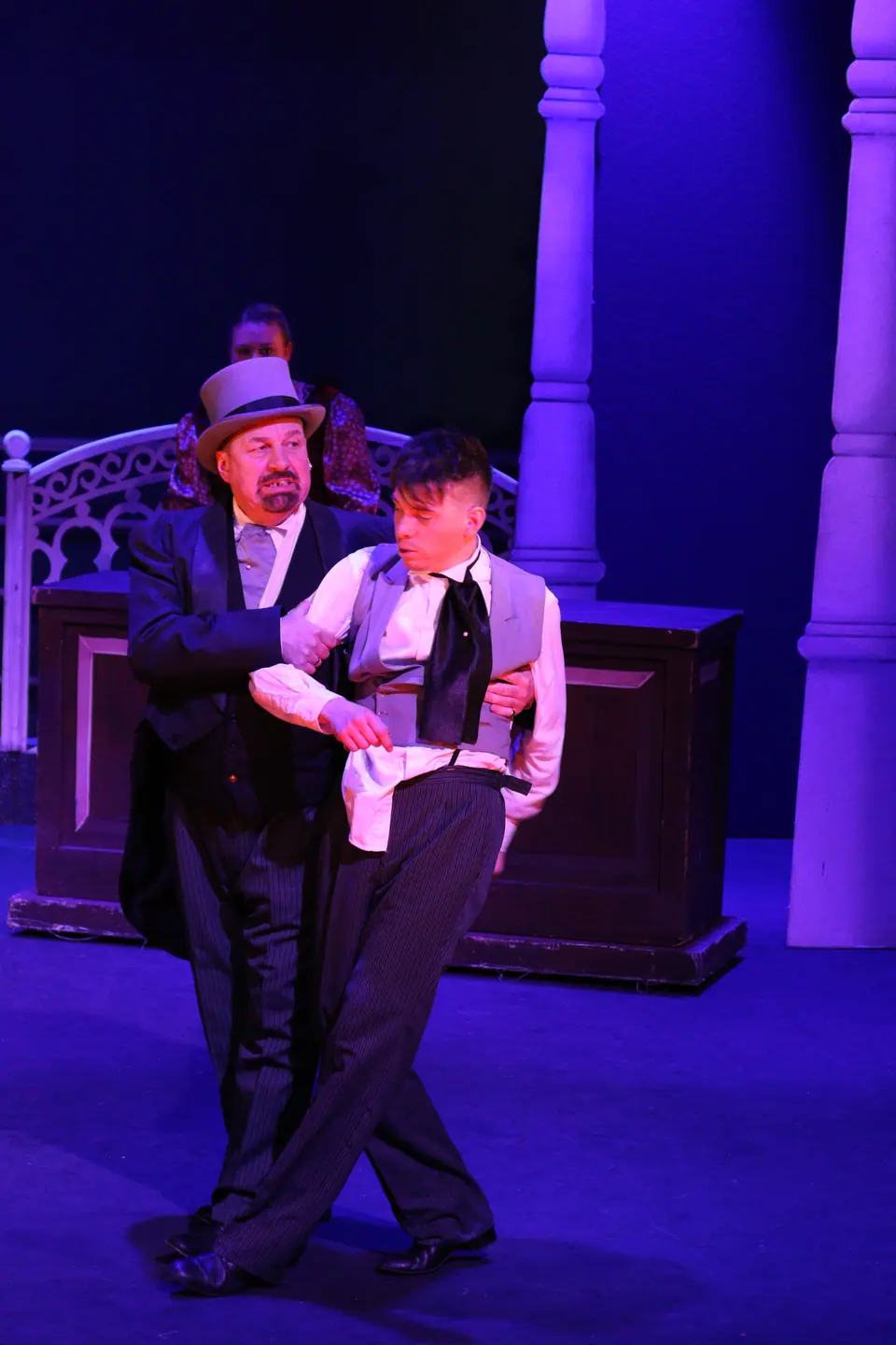 Willenhall Musical Theatre Company's 2018 production of Half a Sixpence at Dormston Mill Theatre, Sedgley. Photograph 73 of 258.