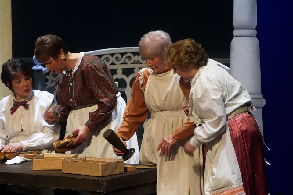 Willenhall Musical Theatre Company's 2018 production of Half a Sixpence at Dormston Mill Theatre, Sedgley. Photograph 74 of 258.