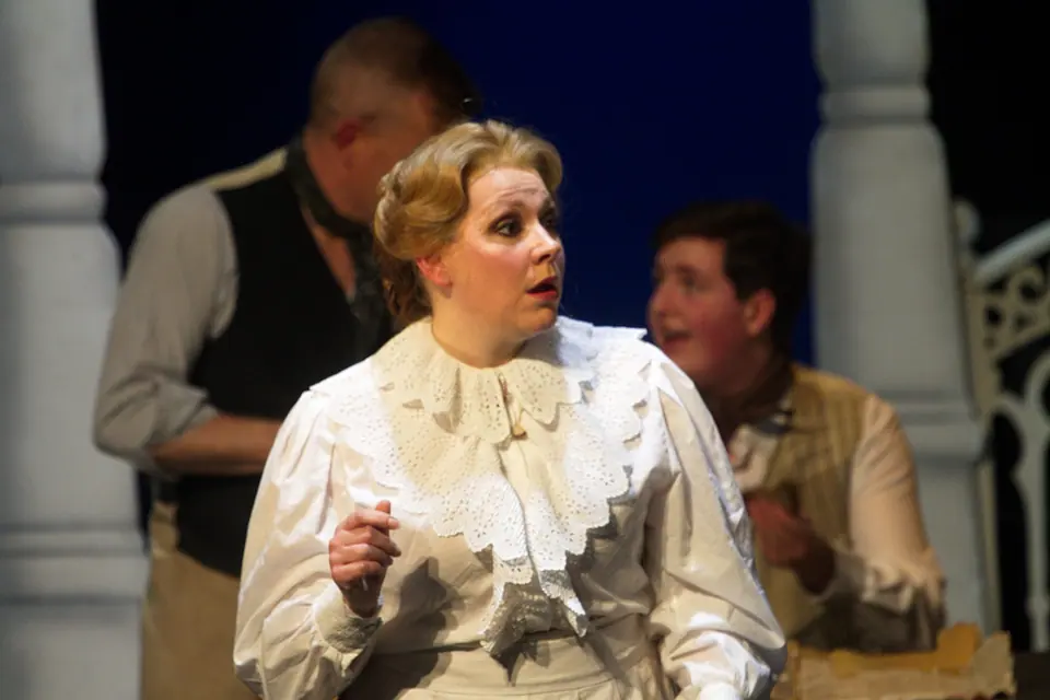 Willenhall Musical Theatre Company's 2018 production of Half a Sixpence at Dormston Mill Theatre, Sedgley. Photograph 76 of 258.