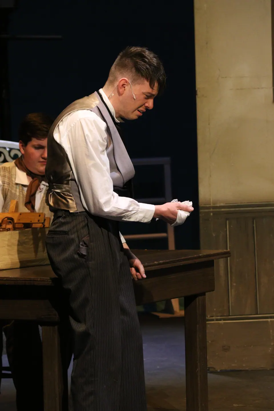 Willenhall Musical Theatre Company's 2018 production of Half a Sixpence at Dormston Mill Theatre, Sedgley. Photograph 81 of 258.