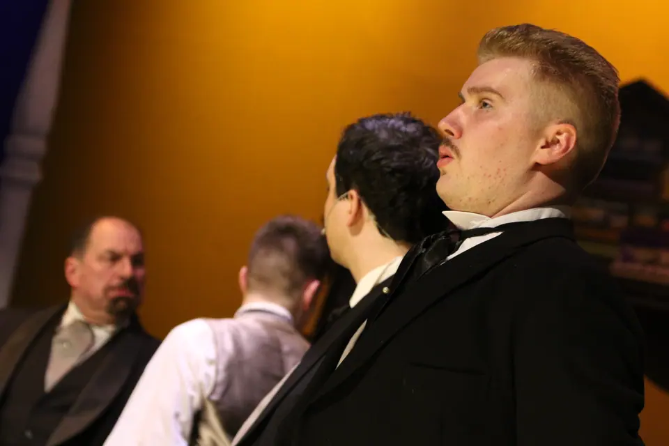 Willenhall Musical Theatre Company's 2018 production of Half a Sixpence at Dormston Mill Theatre, Sedgley. Photograph 92 of 258.