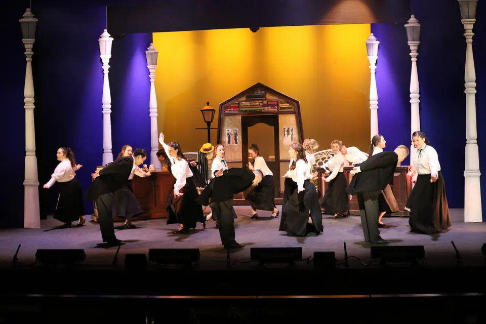 Willenhall Musical Theatre Company's 2018 production of Half a Sixpence at Dormston Mill Theatre, Sedgley. Photograph 93 of 258.