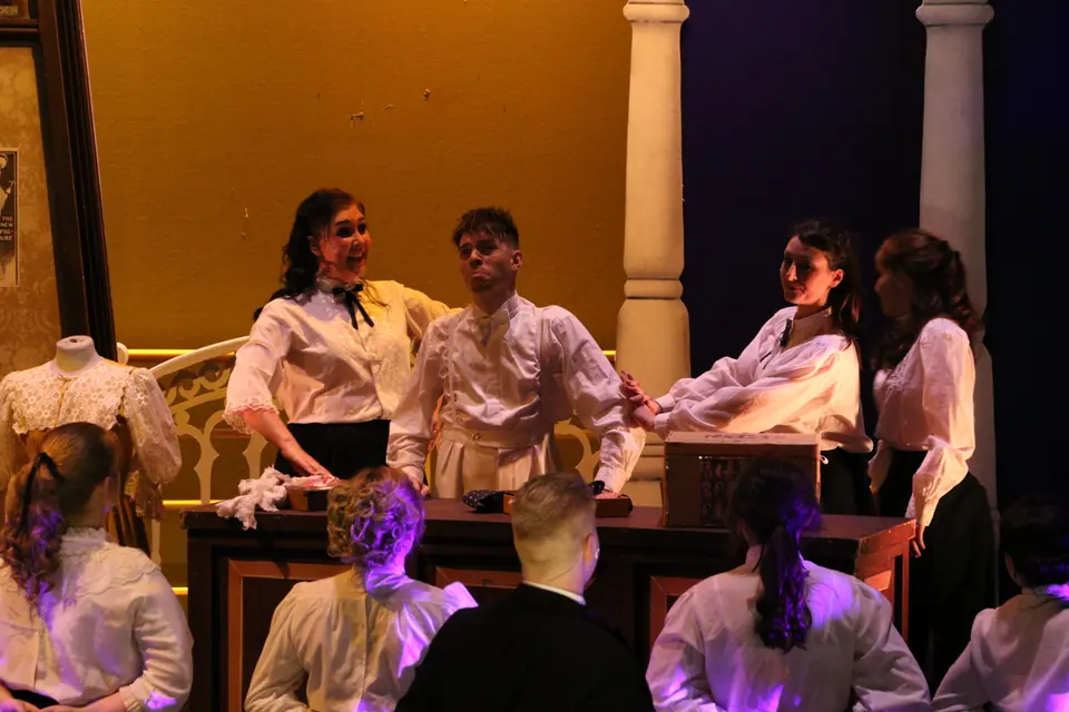Willenhall Musical Theatre Company's 2018 production of Half a Sixpence at Dormston Mill Theatre, Sedgley. Photograph 94 of 258.
