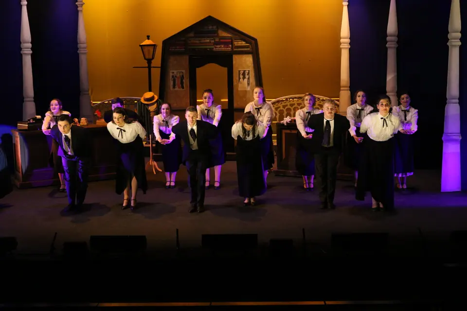 Willenhall Musical Theatre Company's 2018 production of Half a Sixpence at Dormston Mill Theatre, Sedgley. Photograph 95 of 258.