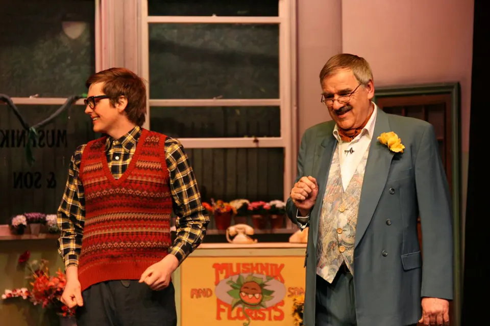 Willenhall Musical Theatre Company's 2008 production of Little Shop of Horrors. Photograph 9 of 30.