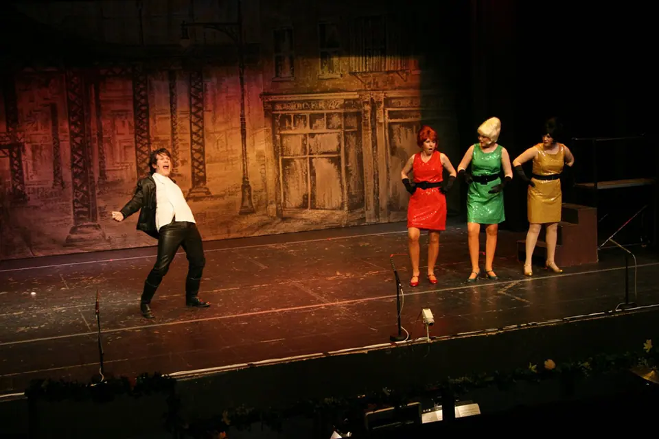 Willenhall Musical Theatre Company's 2008 production of Little Shop of Horrors. Photograph 97 of 171.