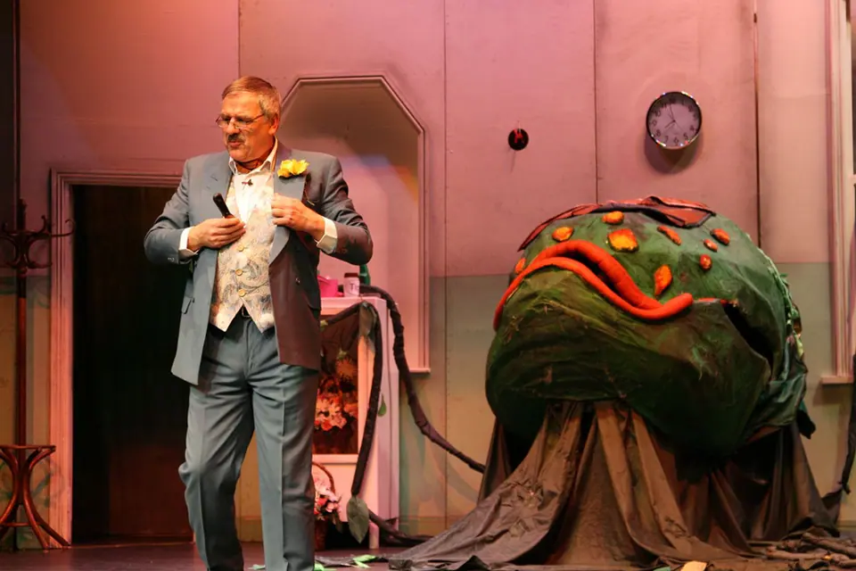 Willenhall Musical Theatre Company's 2008 production of Little Shop of Horrors. Photograph 11 of 30.