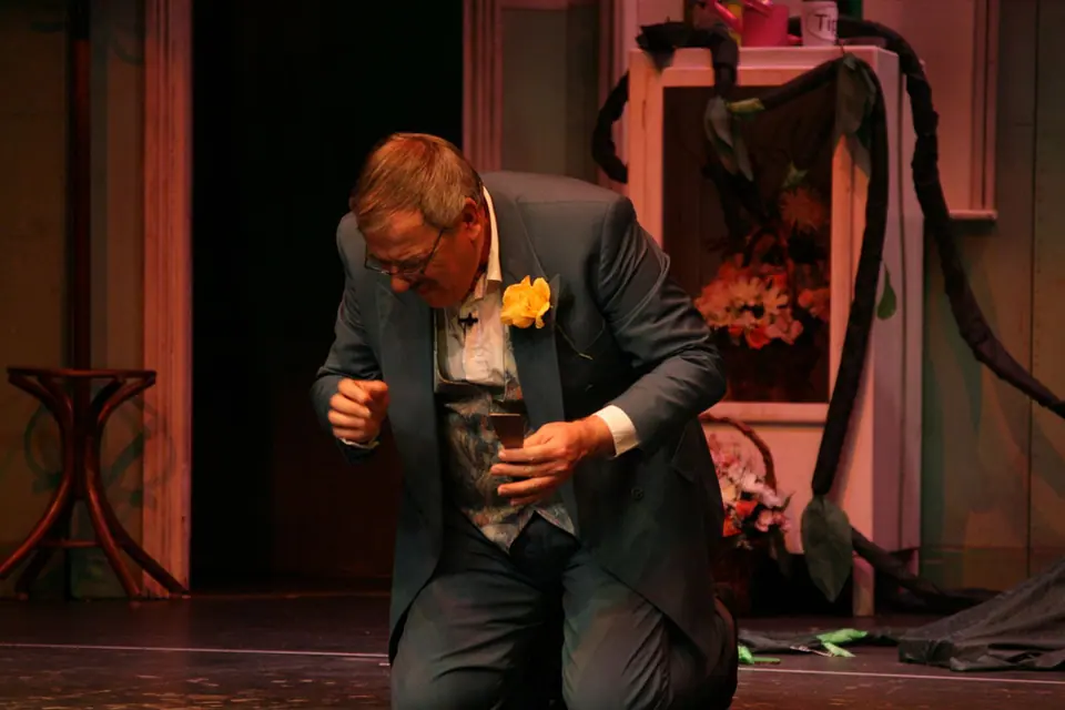 Willenhall Musical Theatre Company's 2008 production of Little Shop of Horrors. Photograph 99 of 171.