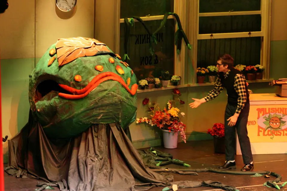 Willenhall Musical Theatre Company's 2008 production of Little Shop of Horrors. Photograph 12 of 30.