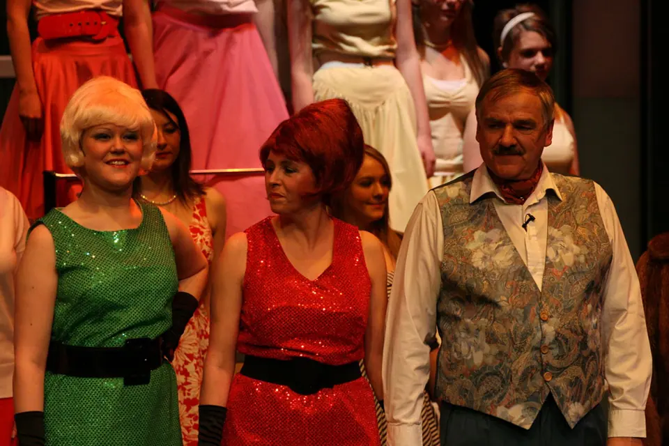 Willenhall Musical Theatre Company's 2008 production of Little Shop of Horrors. Photograph 13 of 30.