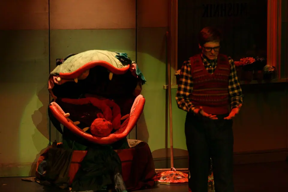 Willenhall Musical Theatre Company's 2008 production of Little Shop of Horrors. Photograph 124 of 171.