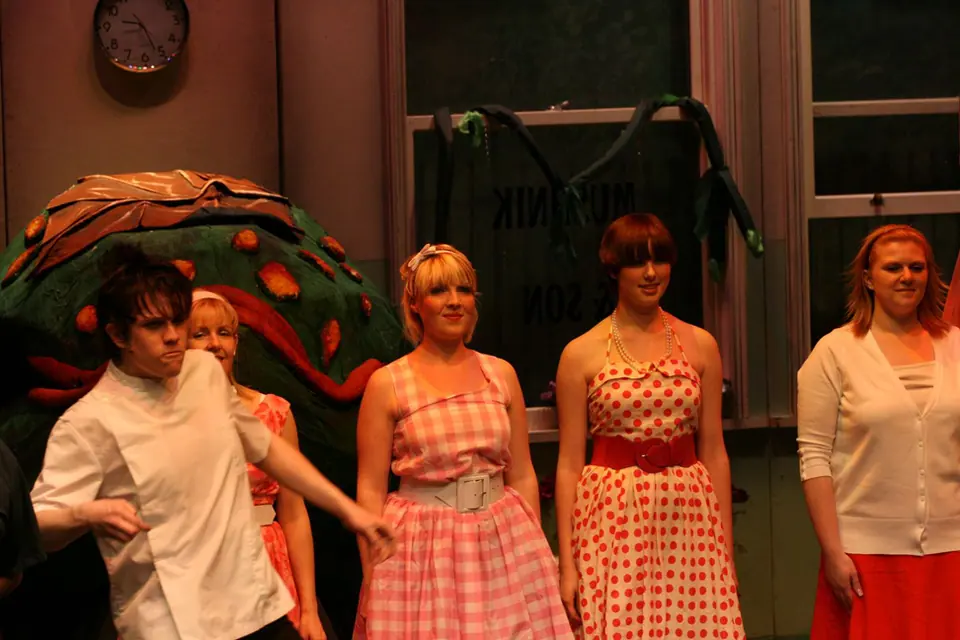 Willenhall Musical Theatre Company's 2008 production of Little Shop of Horrors. Photograph 17 of 30.