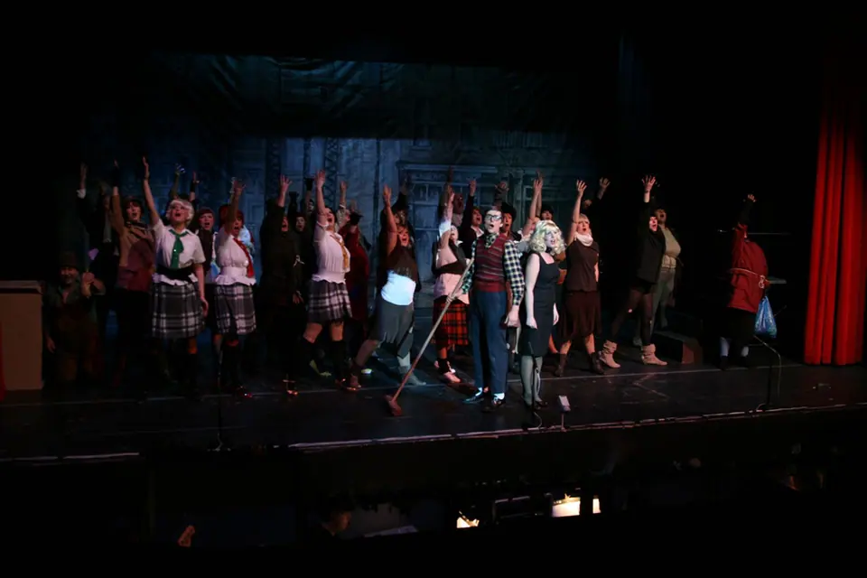 Willenhall Musical Theatre Company's 2008 production of Little Shop of Horrors. Photograph 163 of 171.
