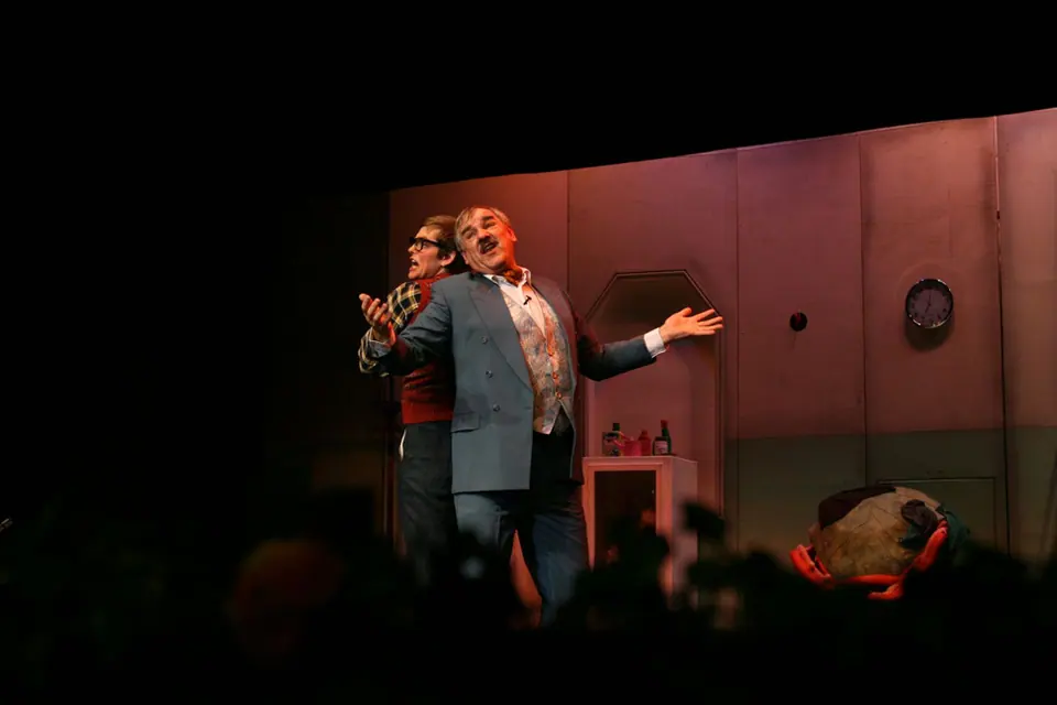 Willenhall Musical Theatre Company's 2008 production of Little Shop of Horrors. Photograph 167 of 171.