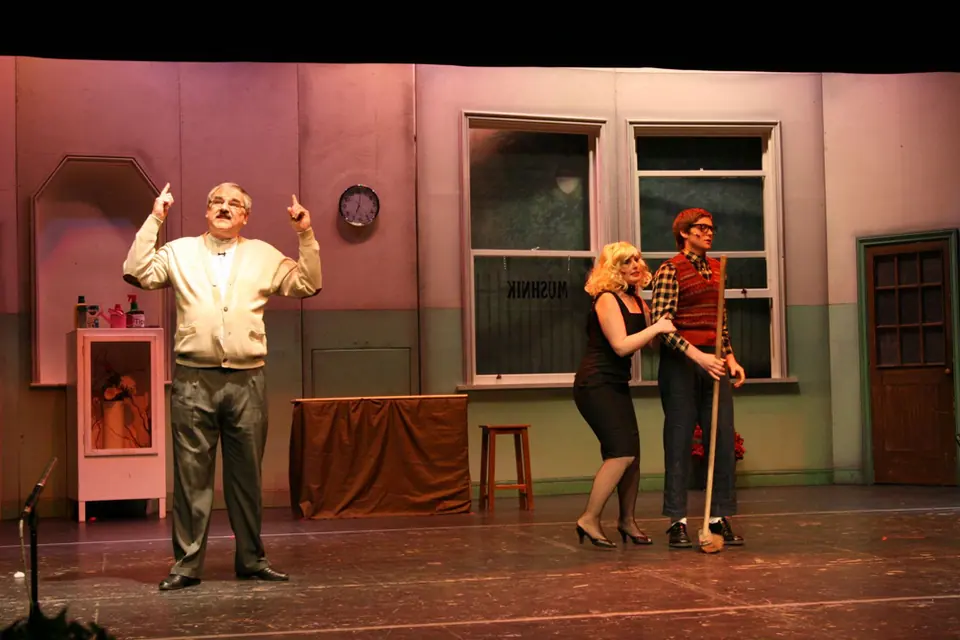 Willenhall Musical Theatre Company's 2008 production of Little Shop of Horrors. Photograph 20 of 30.