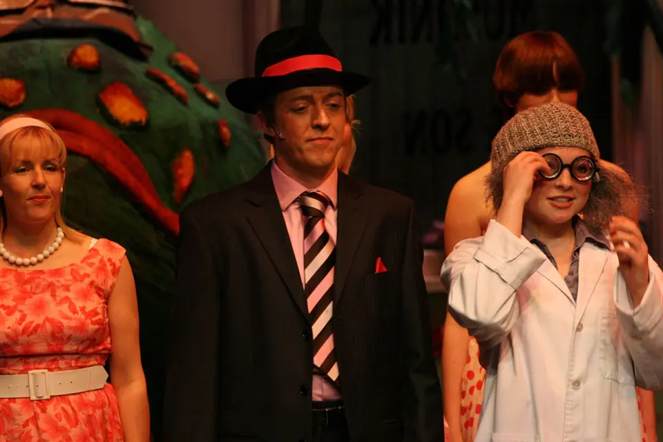 Willenhall Musical Theatre Company's 2008 production of Little Shop of Horrors. Photograph 21 of 30.