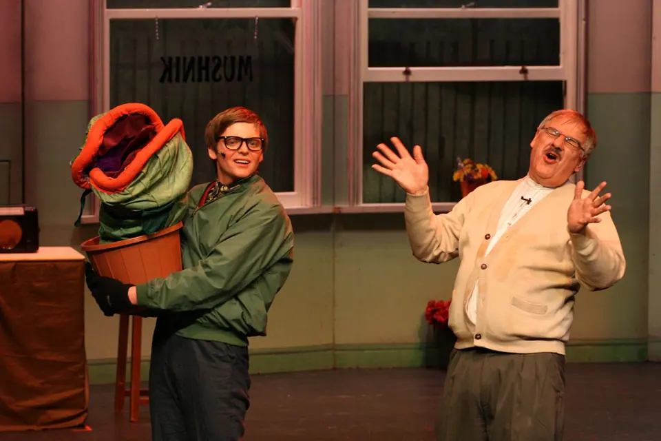 Willenhall Musical Theatre Company's 2008 production of Little Shop of Horrors. Photograph 26 of 30.