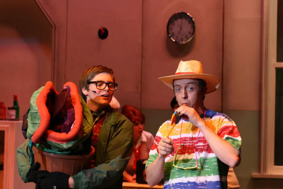 Willenhall Musical Theatre Company's 2008 production of Little Shop of Horrors. Photograph 23 of 171.
