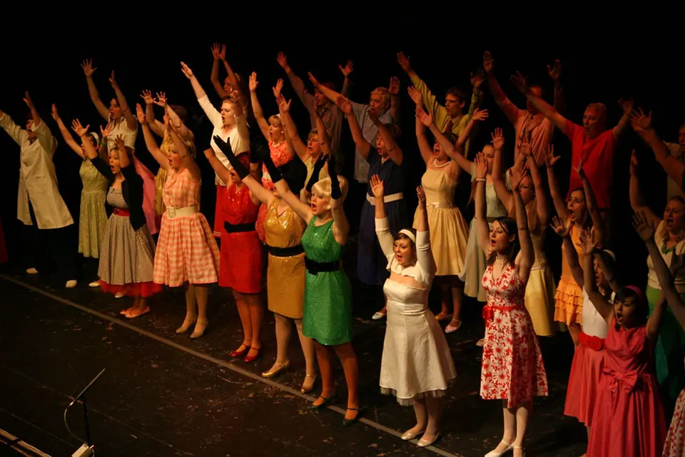 Willenhall Musical Theatre Company's 2008 production of Little Shop of Horrors. Photograph 25 of 171.
