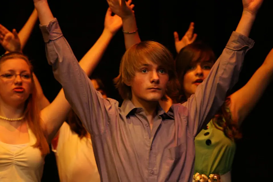 Willenhall Musical Theatre Company's 2008 production of Little Shop of Horrors. Photograph 27 of 171.