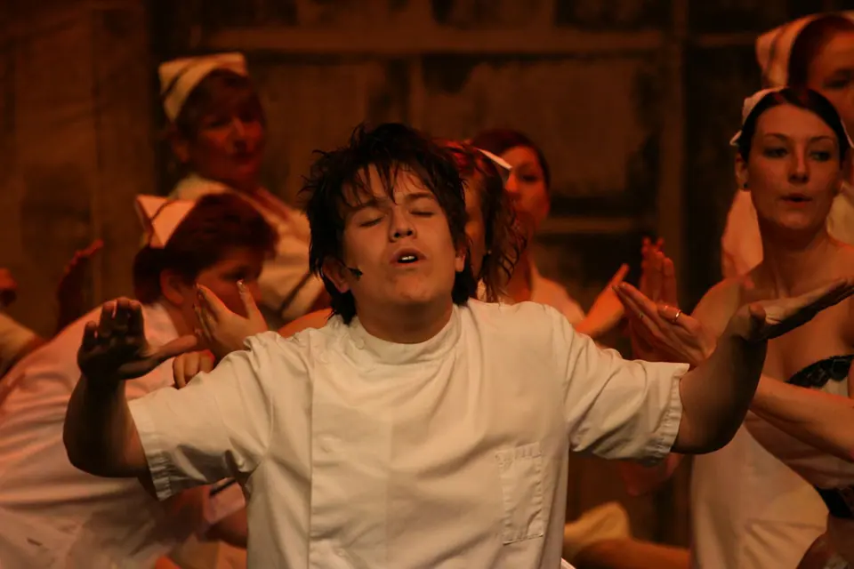 Willenhall Musical Theatre Company's 2008 production of Little Shop of Horrors. Photograph 34 of 171.
