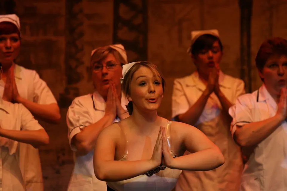 Willenhall Musical Theatre Company's 2008 production of Little Shop of Horrors. Photograph 46 of 171.