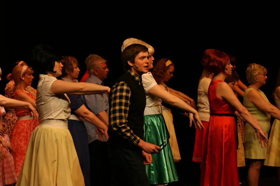 Willenhall Musical Theatre Company's 2008 production of Little Shop of Horrors. Photograph 48 of 171.