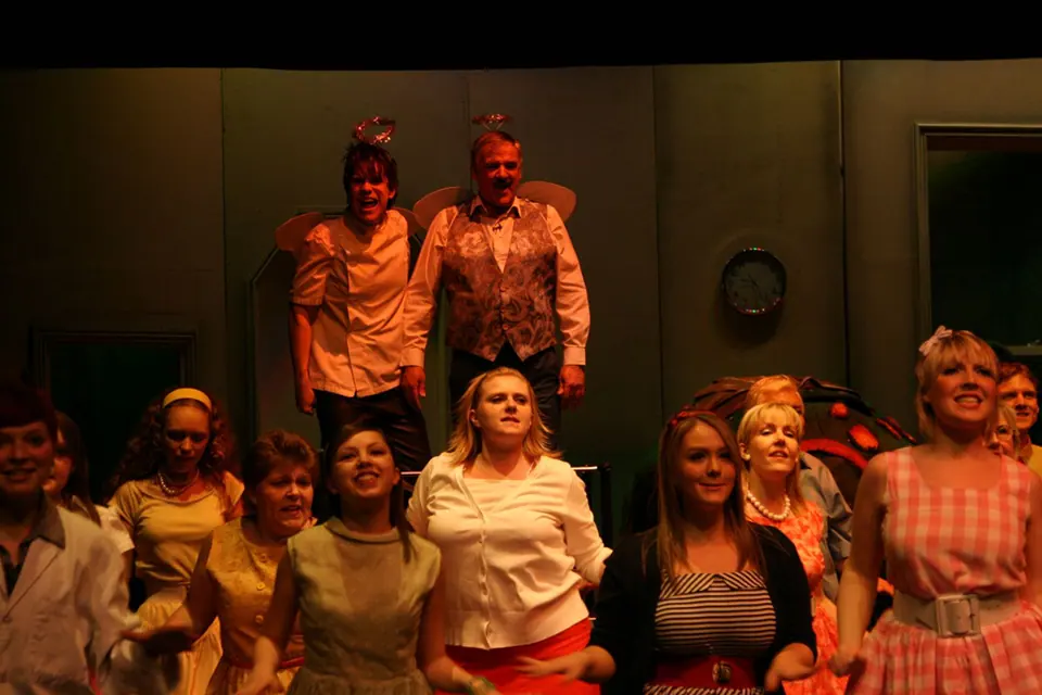 Willenhall Musical Theatre Company's 2008 production of Little Shop of Horrors. Photograph 52 of 171.