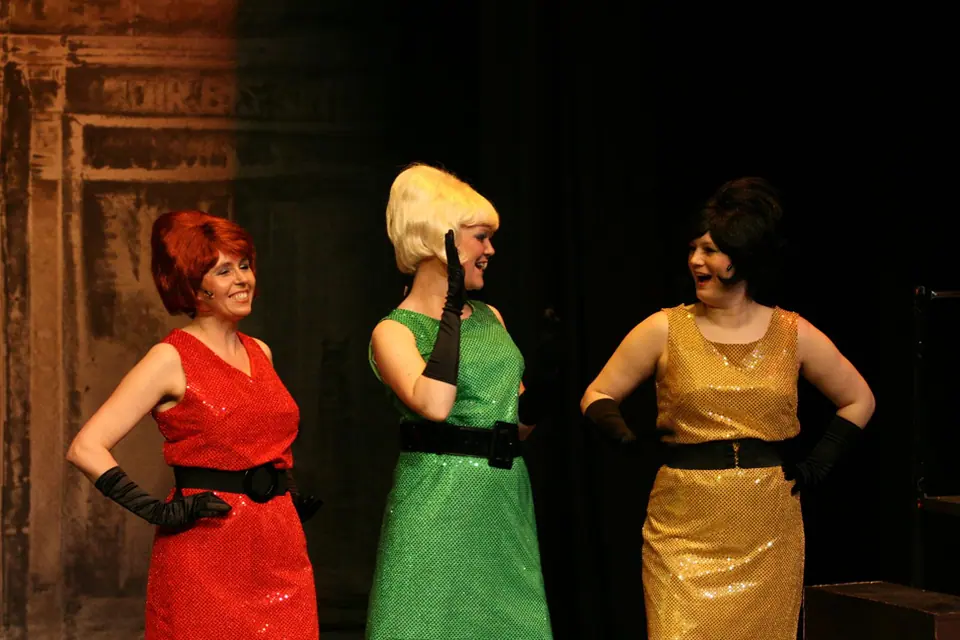 Willenhall Musical Theatre Company's 2008 production of Little Shop of Horrors. Photograph 58 of 171.