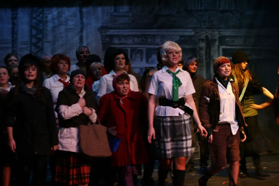 Willenhall Musical Theatre Company's 2008 production of Little Shop of Horrors. Photograph 61 of 171.