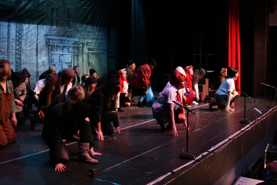 Willenhall Musical Theatre Company's 2008 production of Little Shop of Horrors. Photograph 62 of 171.