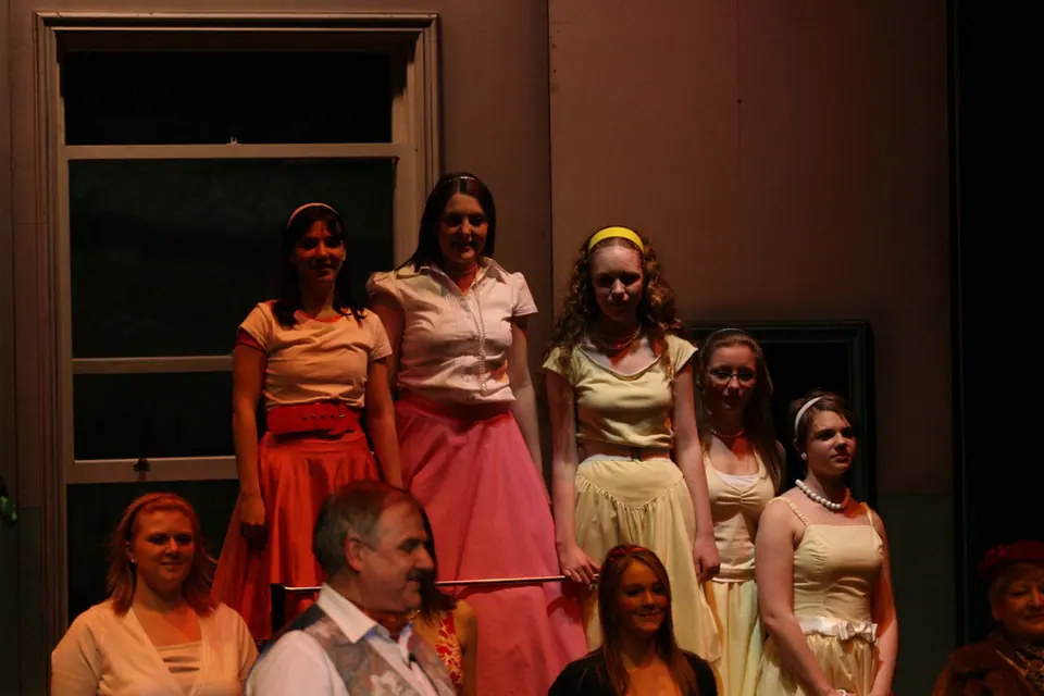 Willenhall Musical Theatre Company's 2008 production of Little Shop of Horrors. Photograph 63 of 171.