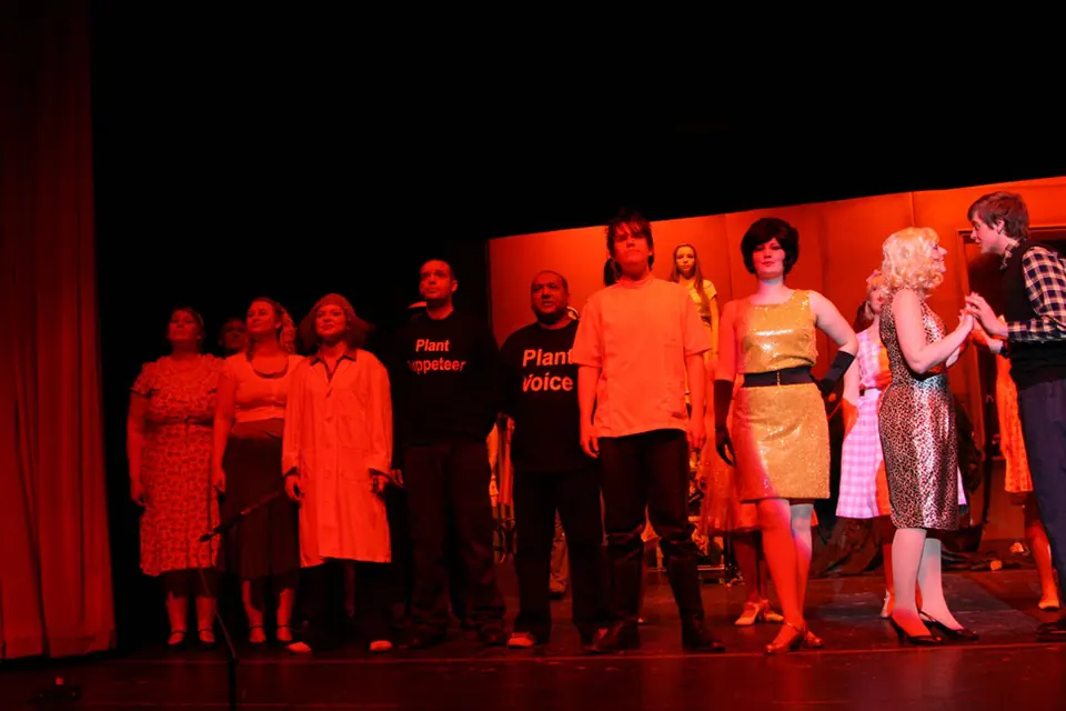 Willenhall Musical Theatre Company's 2008 production of Little Shop of Horrors. Photograph 64 of 171.