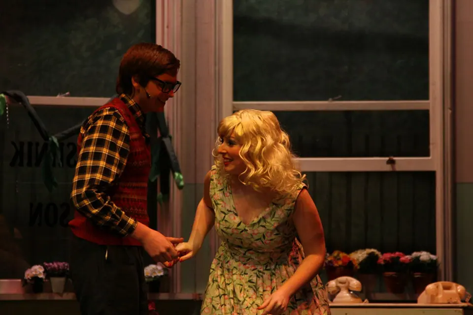 Willenhall Musical Theatre Company's 2008 production of Little Shop of Horrors. Photograph 68 of 171.
