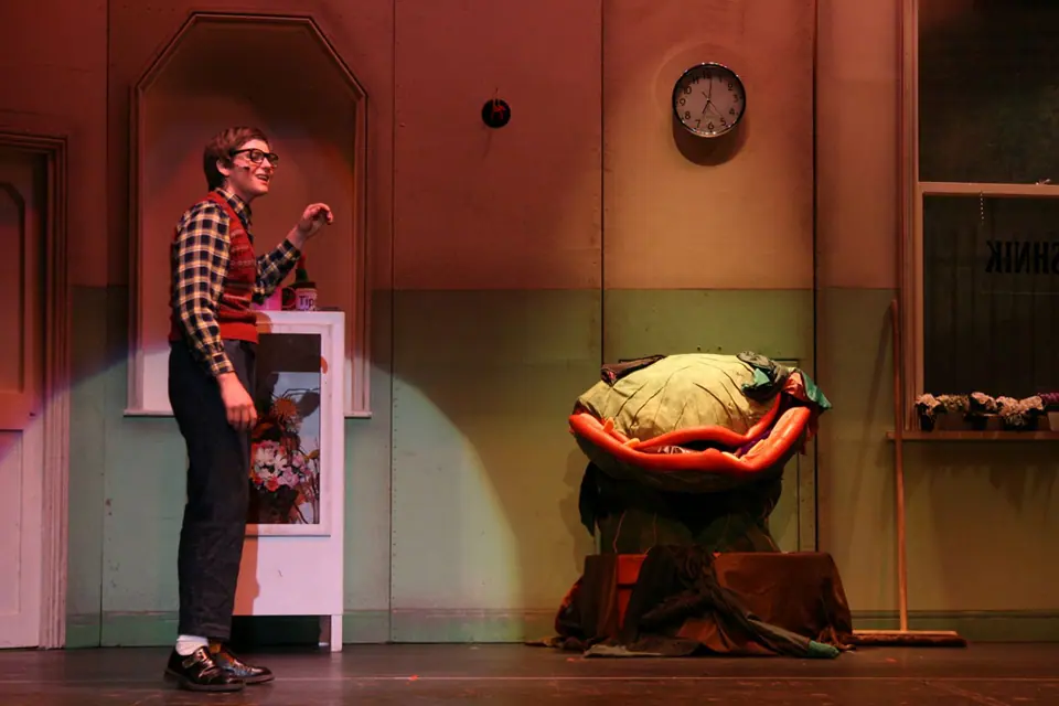 Willenhall Musical Theatre Company's 2008 production of Little Shop of Horrors. Photograph 71 of 171.