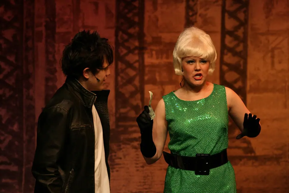 Willenhall Musical Theatre Company's 2008 production of Little Shop of Horrors. Photograph 76 of 171.