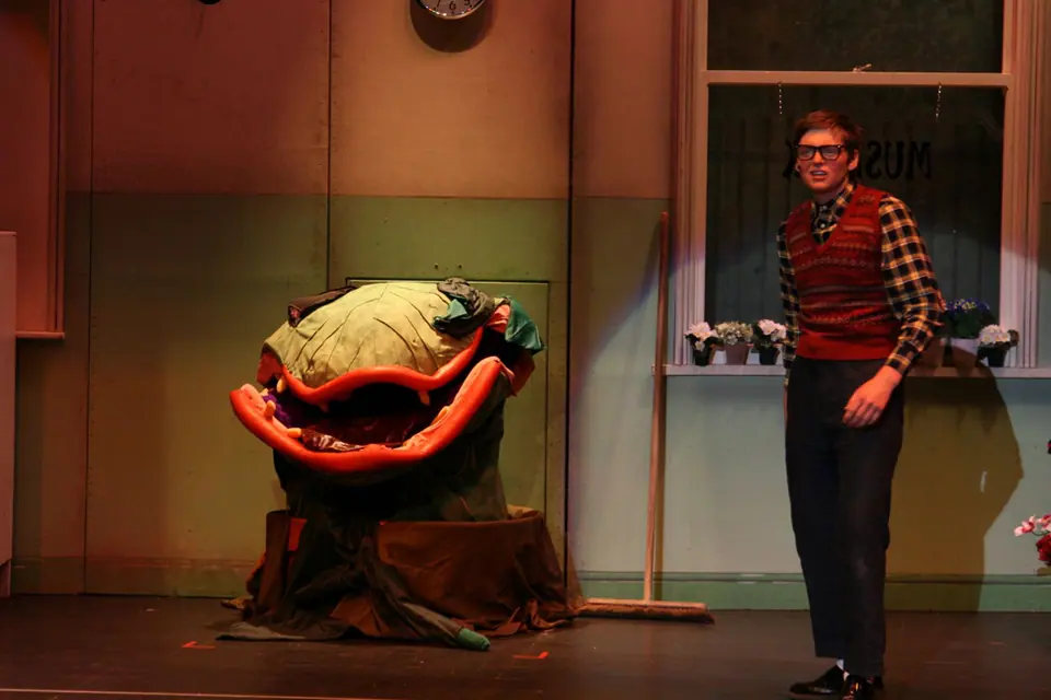 Willenhall Musical Theatre Company's 2008 production of Little Shop of Horrors. Photograph 81 of 171.