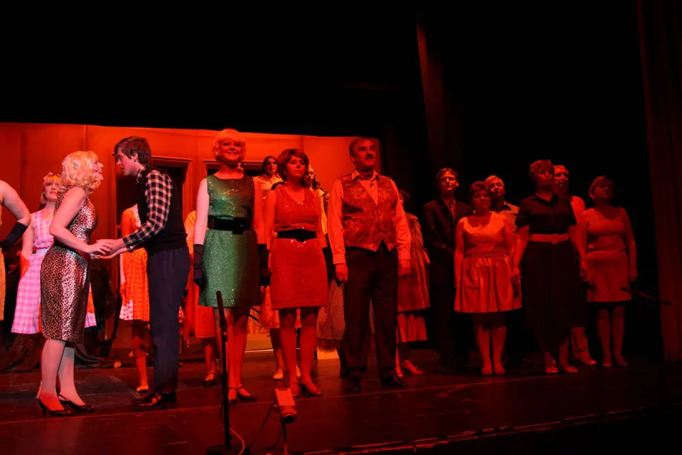 Willenhall Musical Theatre Company's 2008 production of Little Shop of Horrors. Photograph 87 of 171.