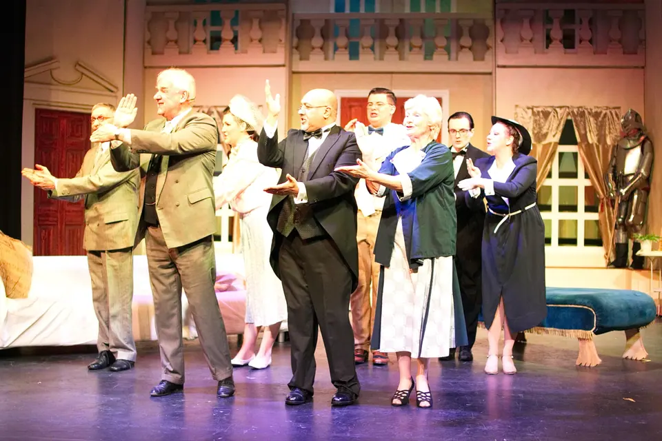 Willenhall Musical Theatre Company's 2016 production of Me and My Girl at Dormston Mill Theatre, Sedgley. Photograph 3 of 30.