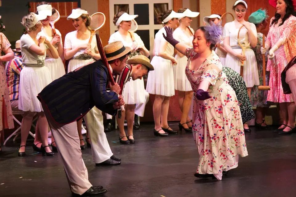 Willenhall Musical Theatre Company's 2016 production of Me and My Girl at Dormston Mill Theatre, Sedgley. Photograph 4 of 30.